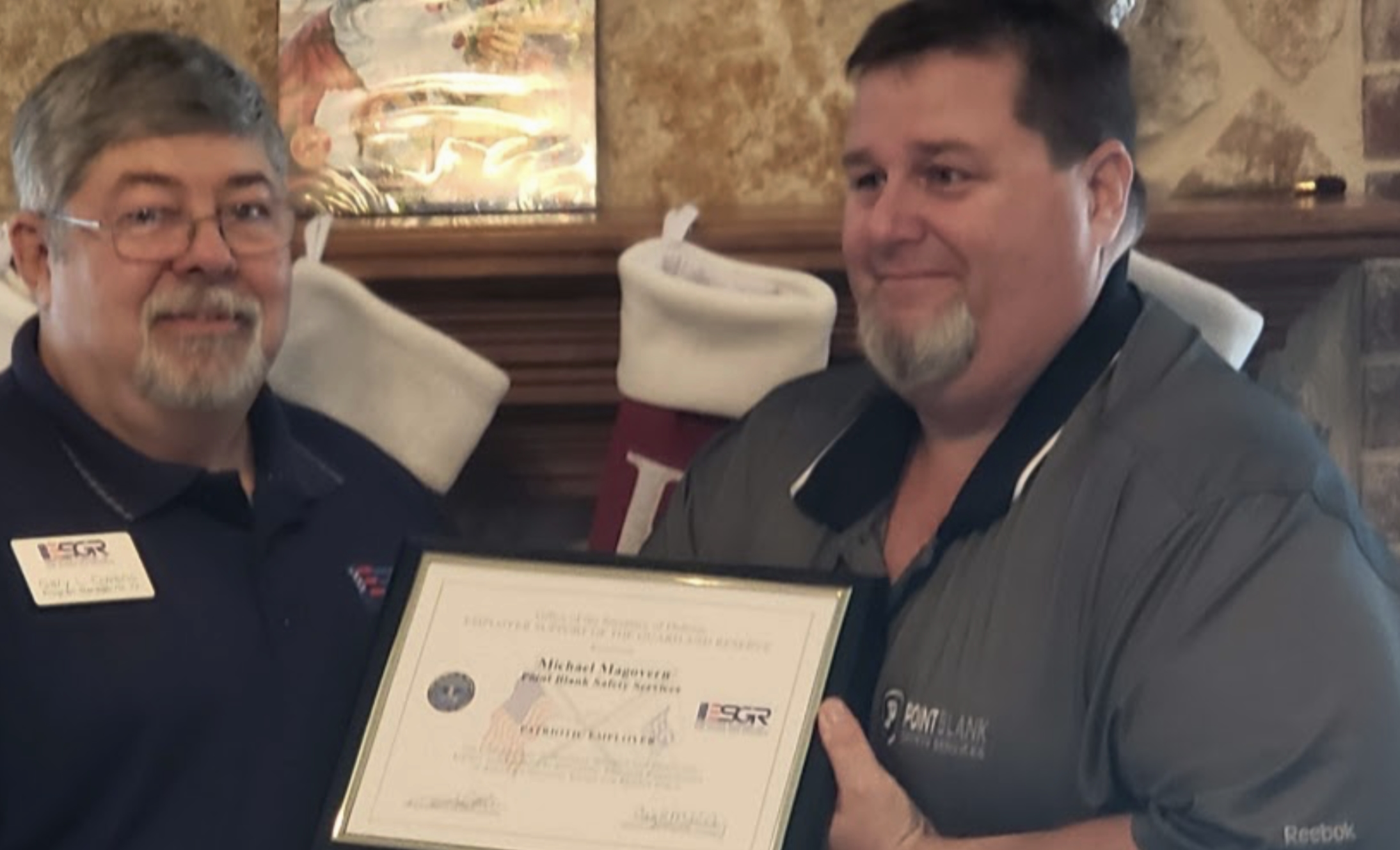 Point Blank Safety Services Receives Patriots Award